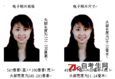 四川大学2020年成人学士学位外语水平考试考生上传电子照片标准