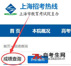 上海自考成绩查询系统入口