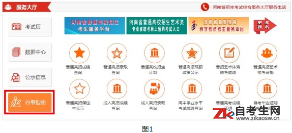 河南省自学考试网上办理相关业务的公告