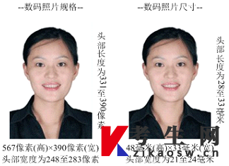 2021下半年年湖南省成人高等教育本科毕业生申请学士学位考试上传电子照片标准