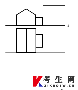 形体的V面投影图和H面投影图