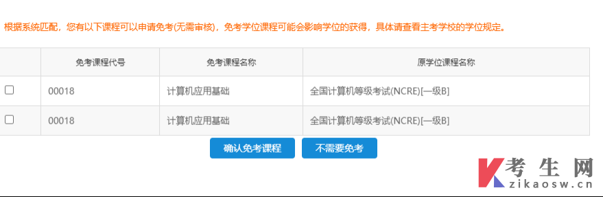 江苏省2023年下半年自学考试课程免考申请通告