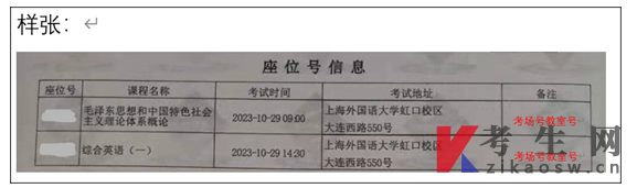 2023年下半年上海外国语大学自学考试考生须知