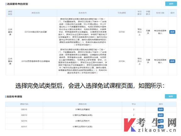 云南自免考申请流程图文详解