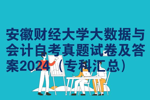 安徽财经大学大数据与会计自考真题试卷及答案2024(专科汇总)