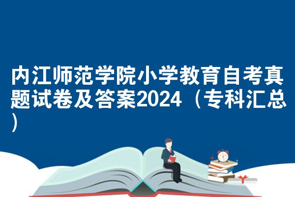 内江师范学院小学教育自考真题试卷及答案2024（专科汇总）