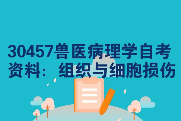 30457兽医病理学自考资料:组织与细胞损伤