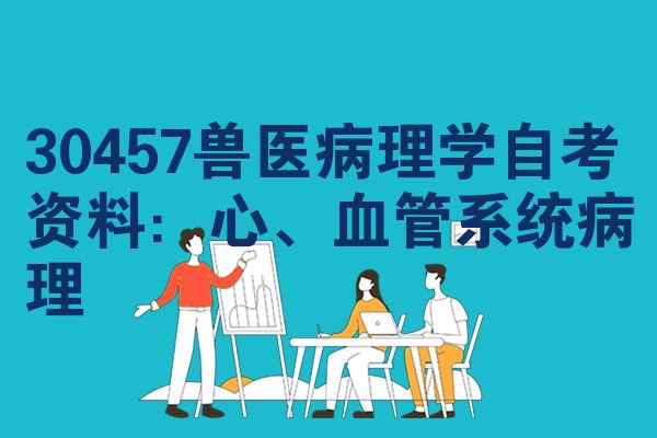 30457兽医病理学自考资料：心、血管系统病理