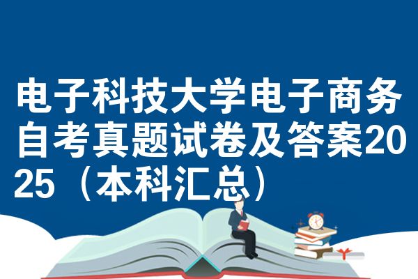 电子科技大学电子商务自考真题试卷及答案2025（本科汇总）