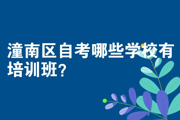 潼南区自考哪些学校有培训班？
