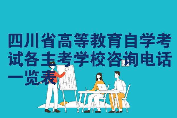 四川省高等教育自学考试各主考学校咨询电话一览表