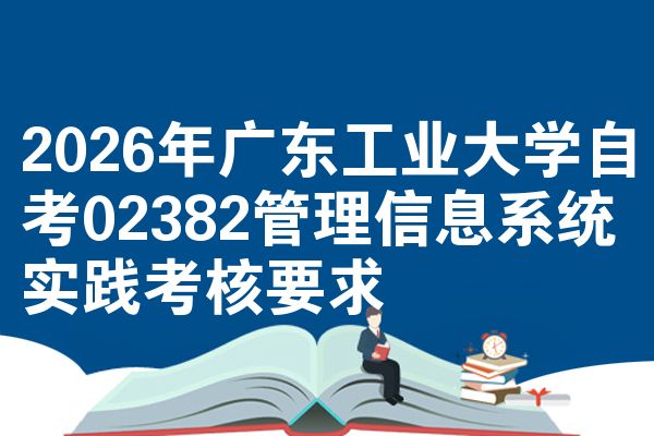 2026年广东工业大学自考02382管理信息系统实践考核要求