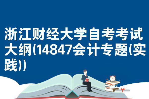 浙江财经大学自考考试大纲(14847会计专题(实践))