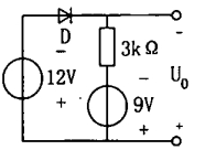 题13图所示电路中．电压Uo为 （ ）