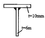 如图所示承受静力荷载的T形连接，采用双面角焊缝，手工焊，按构造要求所确定的合理焊脚尺寸应为（）