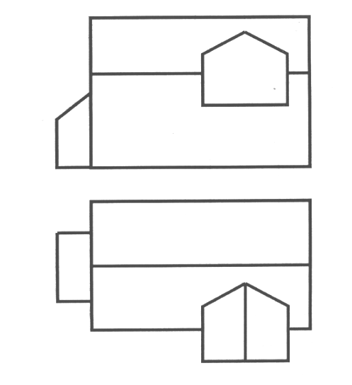 【立体作图题】作出下列立体的第三面投影。