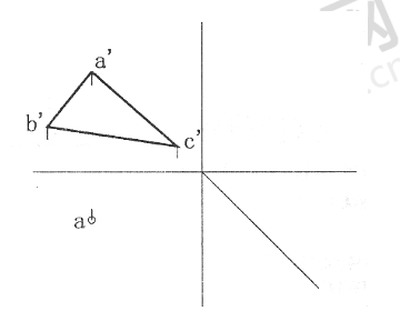 【点线面作图题】已知△ABC为铅垂面，其与V面的倾角为30度，试作其H面及W面的投影。(保留辅助线)