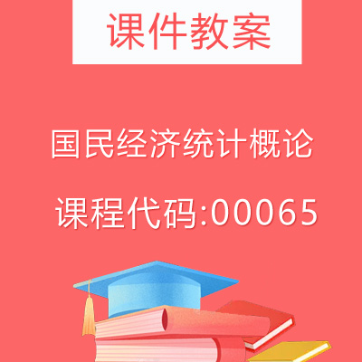 00065国民经济统计概论课件教案