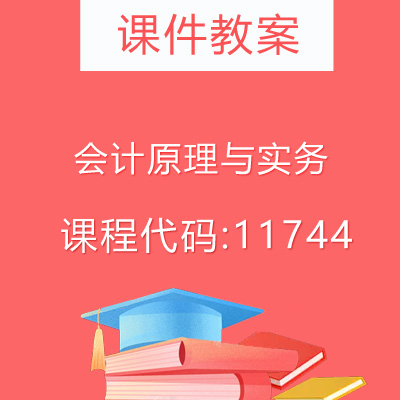 11744会计原理与实务课件教案