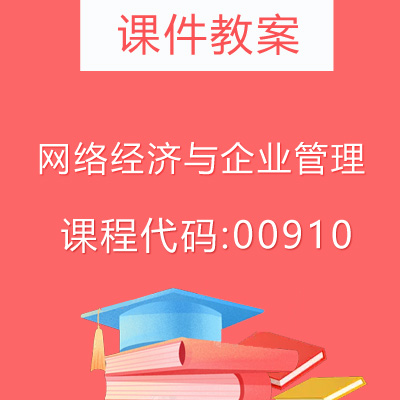 00910网络经济与企业管理课件教案