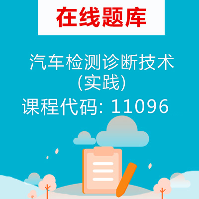 11096汽车检测诊断技术(实践)自考题库