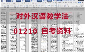 自考对外汉语教学法复习资料_01210自考考试资料购买》封面图