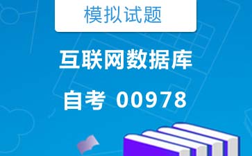 0978互联网数据库自考模拟试题及答案》封面图